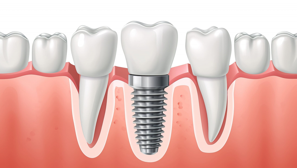 An image of dental implants teeth